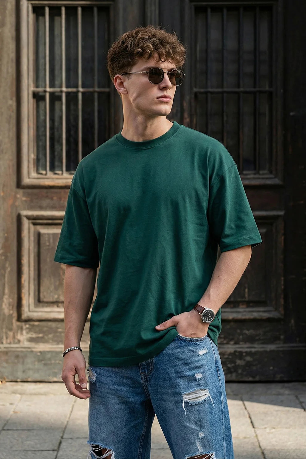 Oversized Unisex Green T-Shirt