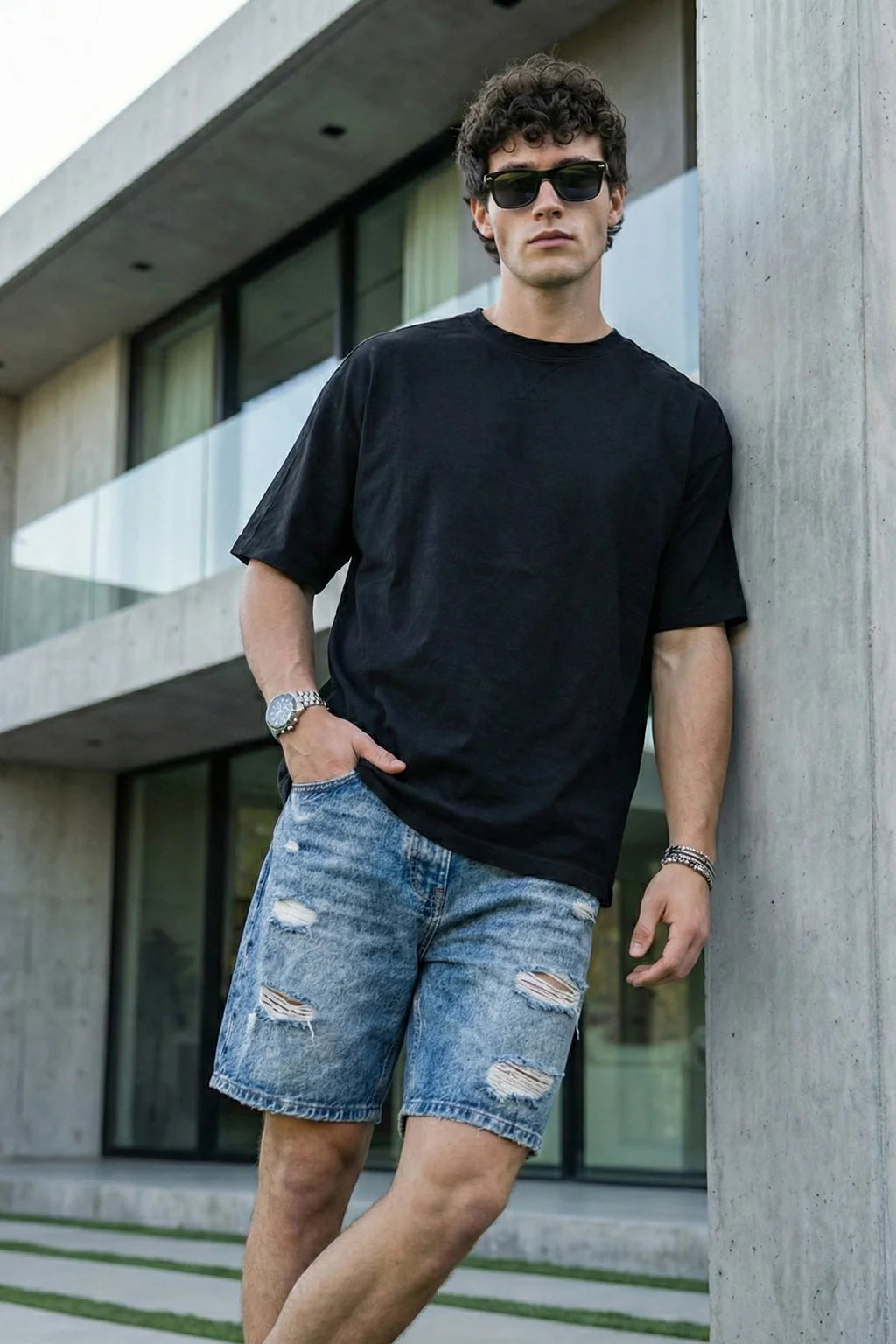 Oversized Unisex Black T-Shirt