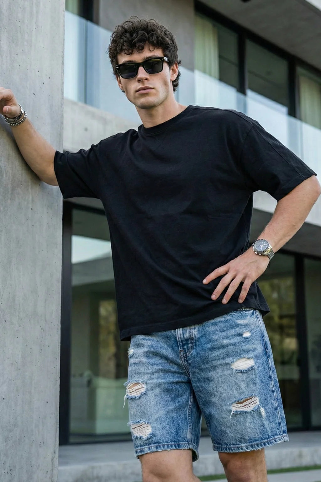 Oversized Unisex Black T-Shirt
