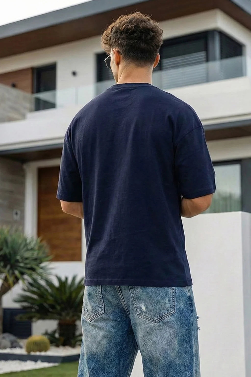 Oversized Unisex Blue T-Shirt