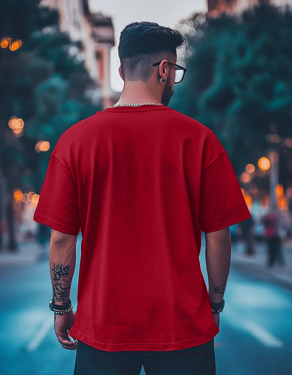 Oversized Unisex Red T-Shirt